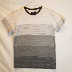 Univibe Youth Size Large White Gray Black Color Short Sleeve T-Shirt